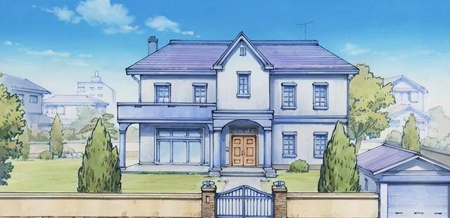 看小夫的住房,相比大熊,静香,胖虎这些人的住房,小夫住房是独立的别墅