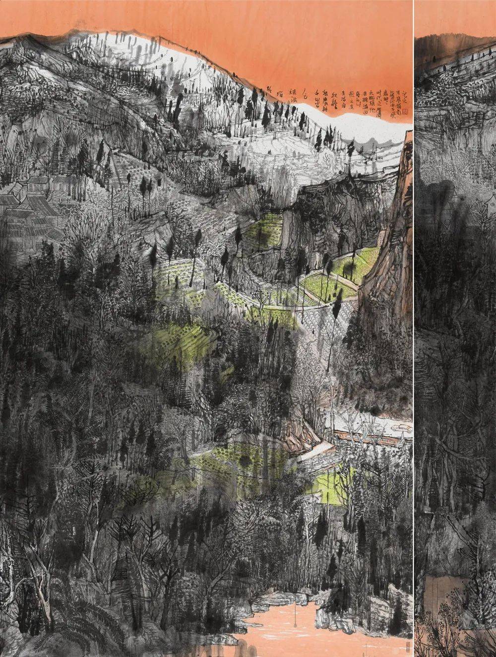 画家张娟的水墨画,如临仙境,无上清凉!_cmx_作品_尺寸