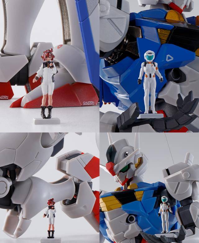 高达水星的魔女斯莱塔墨丘利shf手办官图公开附带四倍快乐的小人_表情