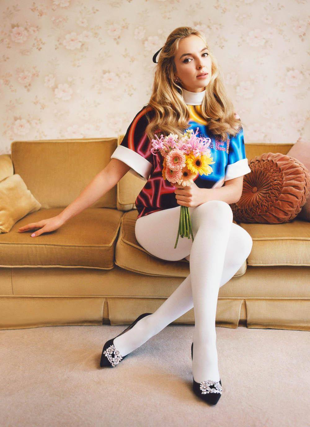 英国女演员朱迪·科默(jodie comer)拍摄的时尚杂志_laurent_封面