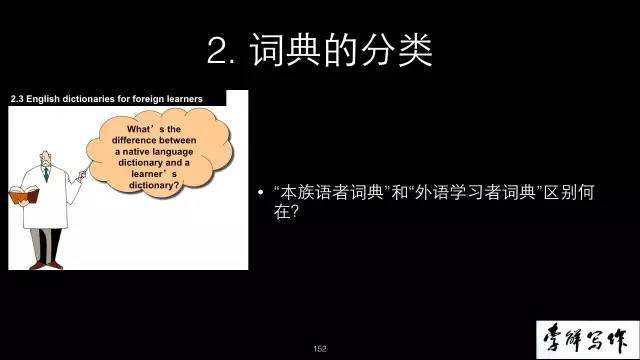 北外李晨教师谈若何利用英语词典