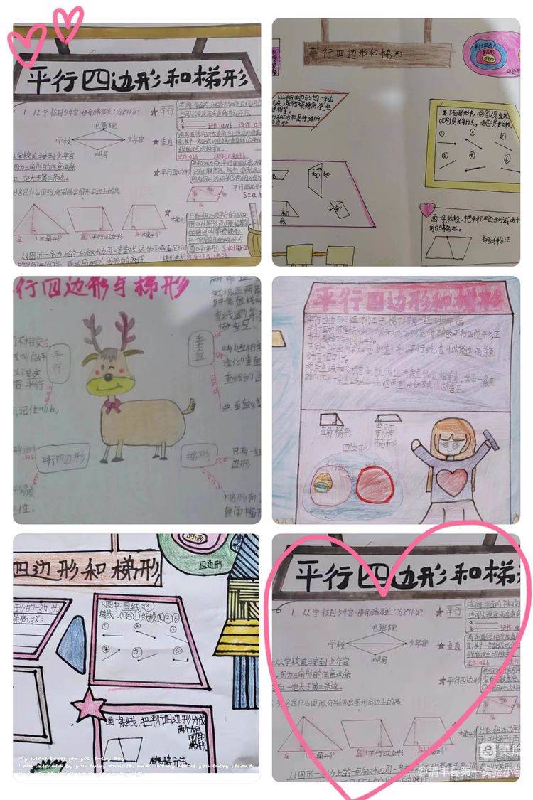 数学梯形手抄报内容图片