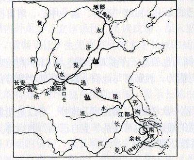 隋朝大運河共分的四段有哪裡?什麼原因農民起義?