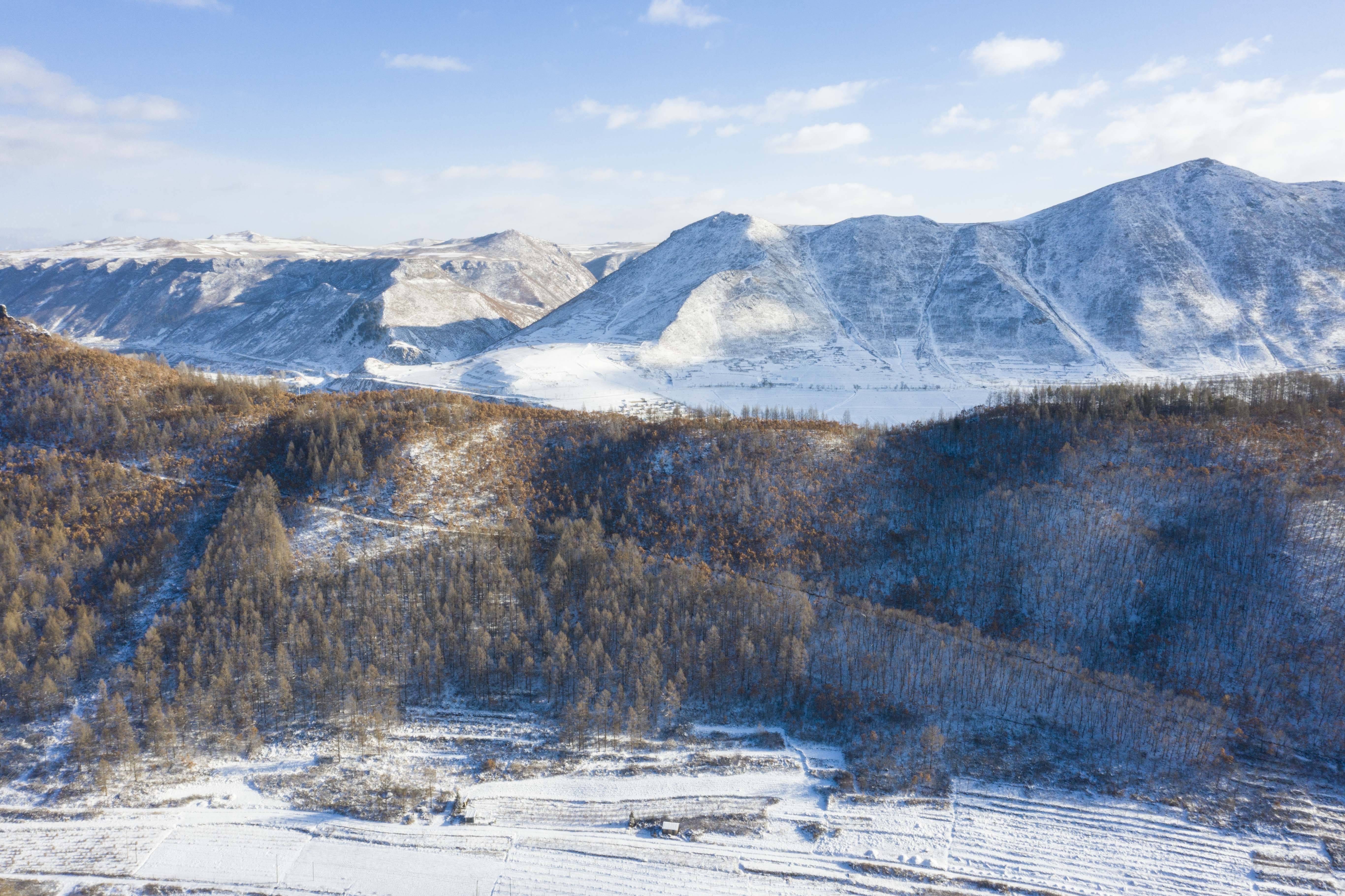 长白山冬季景色图片