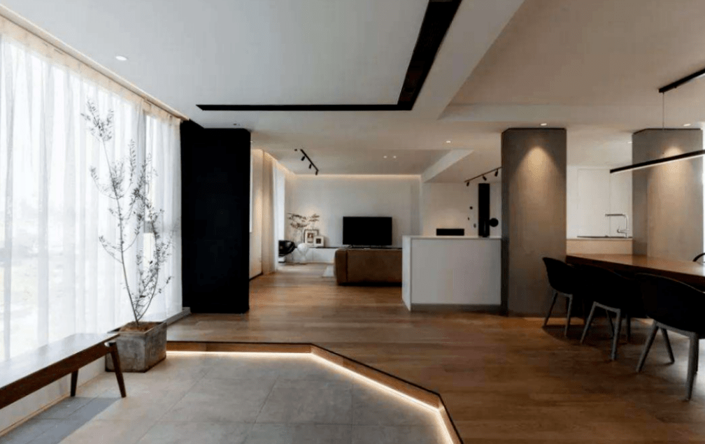 空间设计 | 地台 灯带,营造更有深度的空间层次感_地面_视觉_的作用