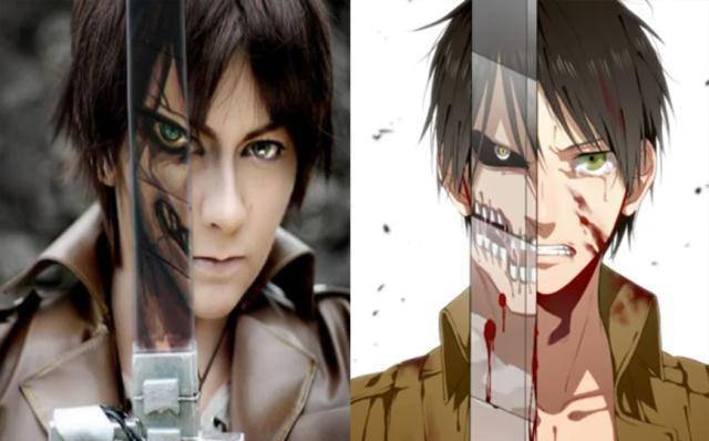 《进击的巨人》神级cosplay,埃尔文团长神似美队,兵长岂止1米6_艾伦