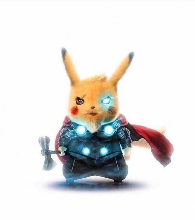 皮卡丘版的超级英雄,全部激萌,但总感觉混进了一个奇怪的东西!