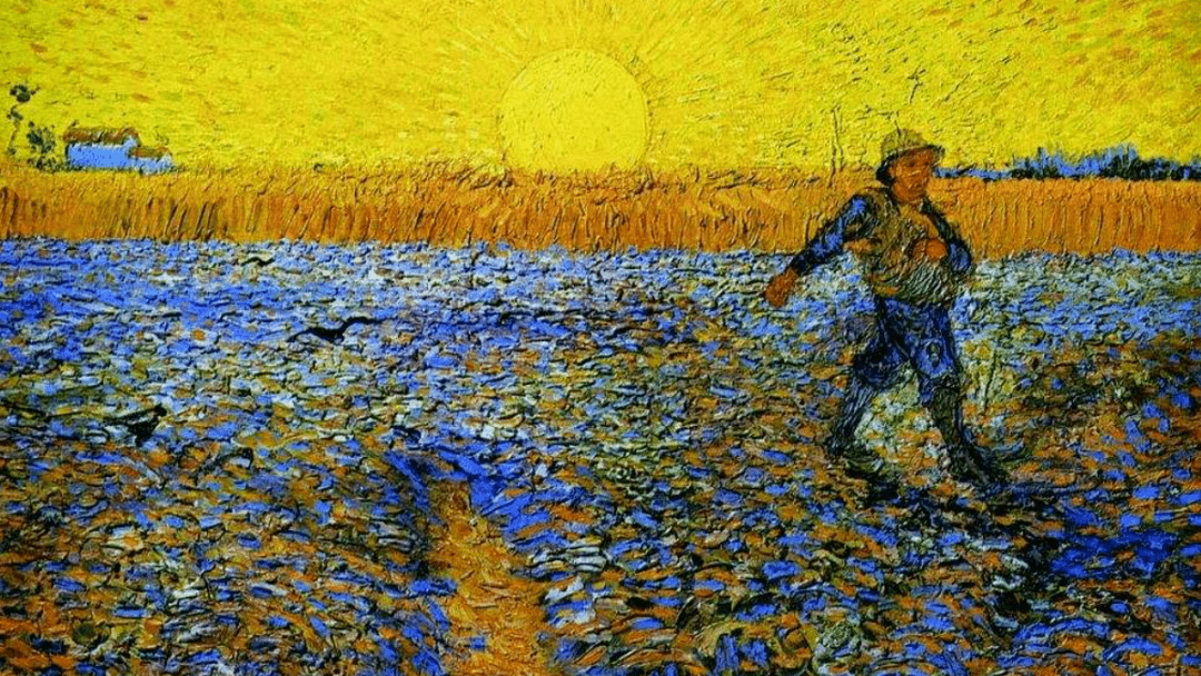 校尉美术内蒙校区 | 世界名画欣赏:播种者_弗朗索瓦·米勒_生活_种子