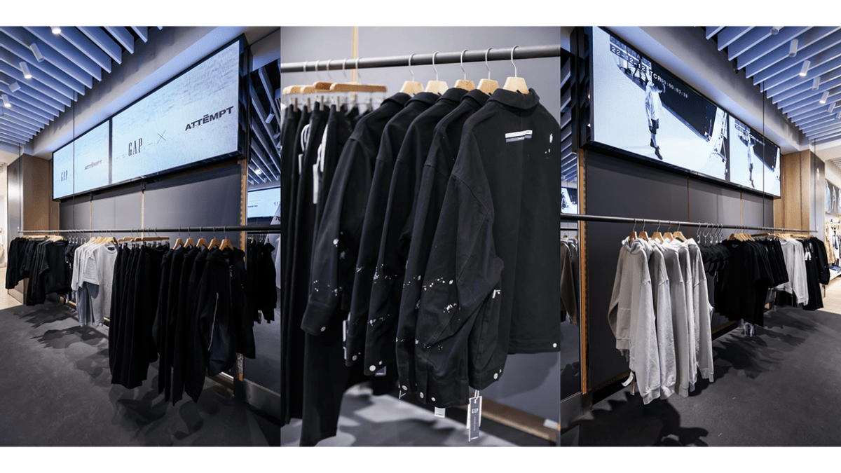 GAP x ATTEMPT联名首发：THE RAW，THE FEEL