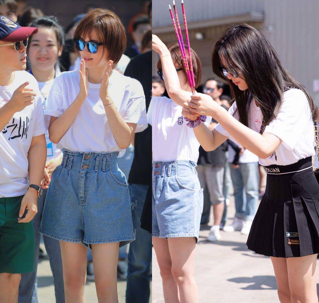 开机照:孙俪p图过度膝盖快消失,杨超越暴露她真实腿型_照片_状态_角色