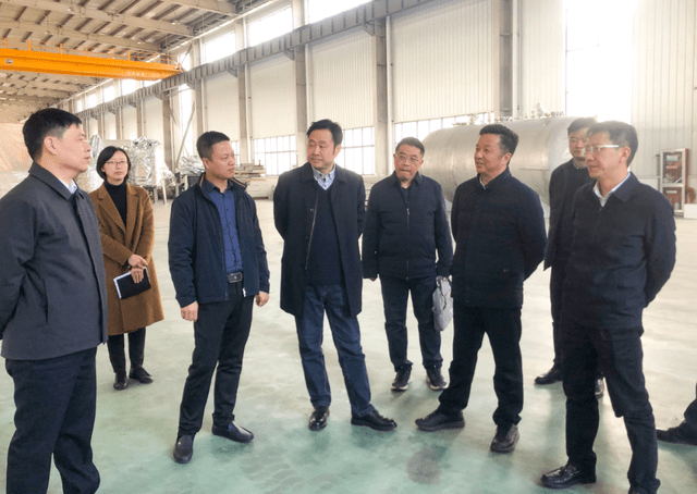 肖六林一行实地察看了总投资120亿元的盛虹储能锂电