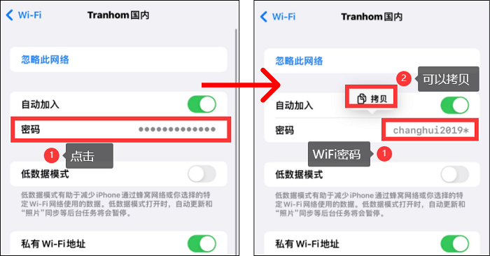 苹果手机怎么查看wifi密码?