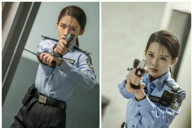 李沁太温柔演不了女警察?当她持枪的瞬间,警匪言情女主有了脸