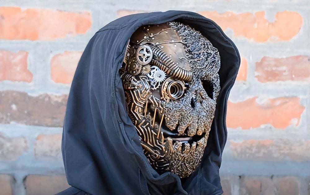 国外艺术家的蒸汽朋克风面具,把密集恐惧症看沉默了_感觉_零件_金属