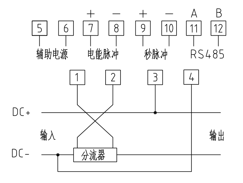 动力电表的安装线路图图片