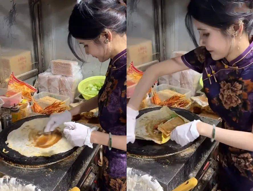 真去学做摊煎饼了,狗头萝莉发文自曝近况,在外卖店当学徒上夜班_网友