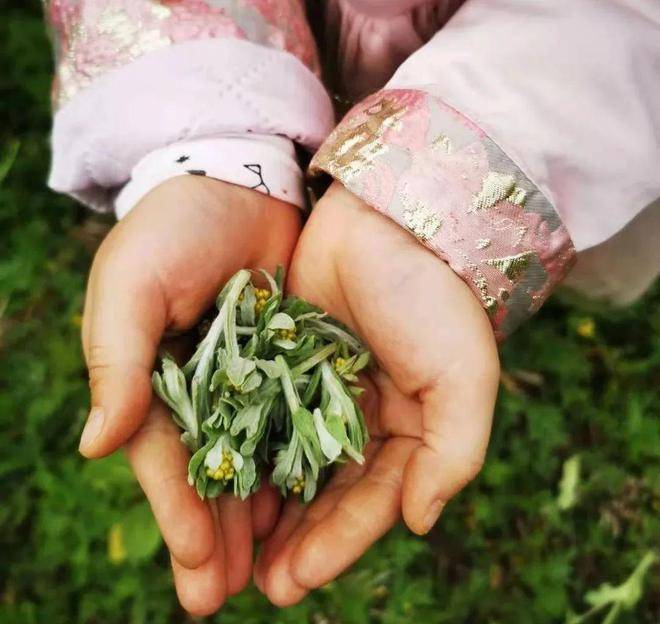 粑粑 , 黑色的芝麻, 香脆的花生, 甜而不膩, 軟糯相宜, 野生的棉子菜