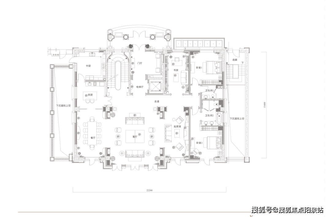 05北京庄园d户型北京庄园项目d户为法式风格,带阁楼,总共8套,产权面积