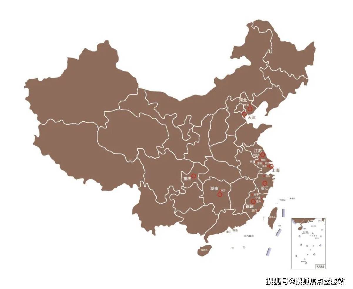 中国地图省份板块图片