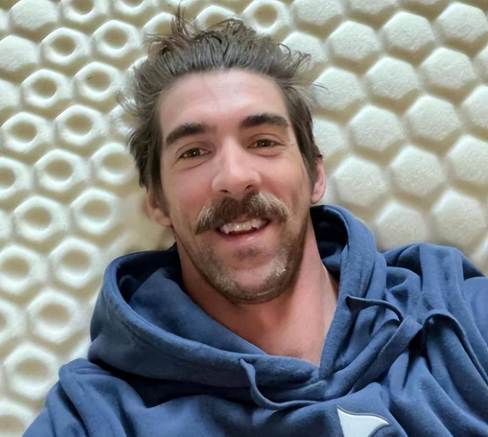 37岁菲尔普斯大变样,满脸皱纹大胡子像60岁,患抑郁症险自杀_游泳_金牌