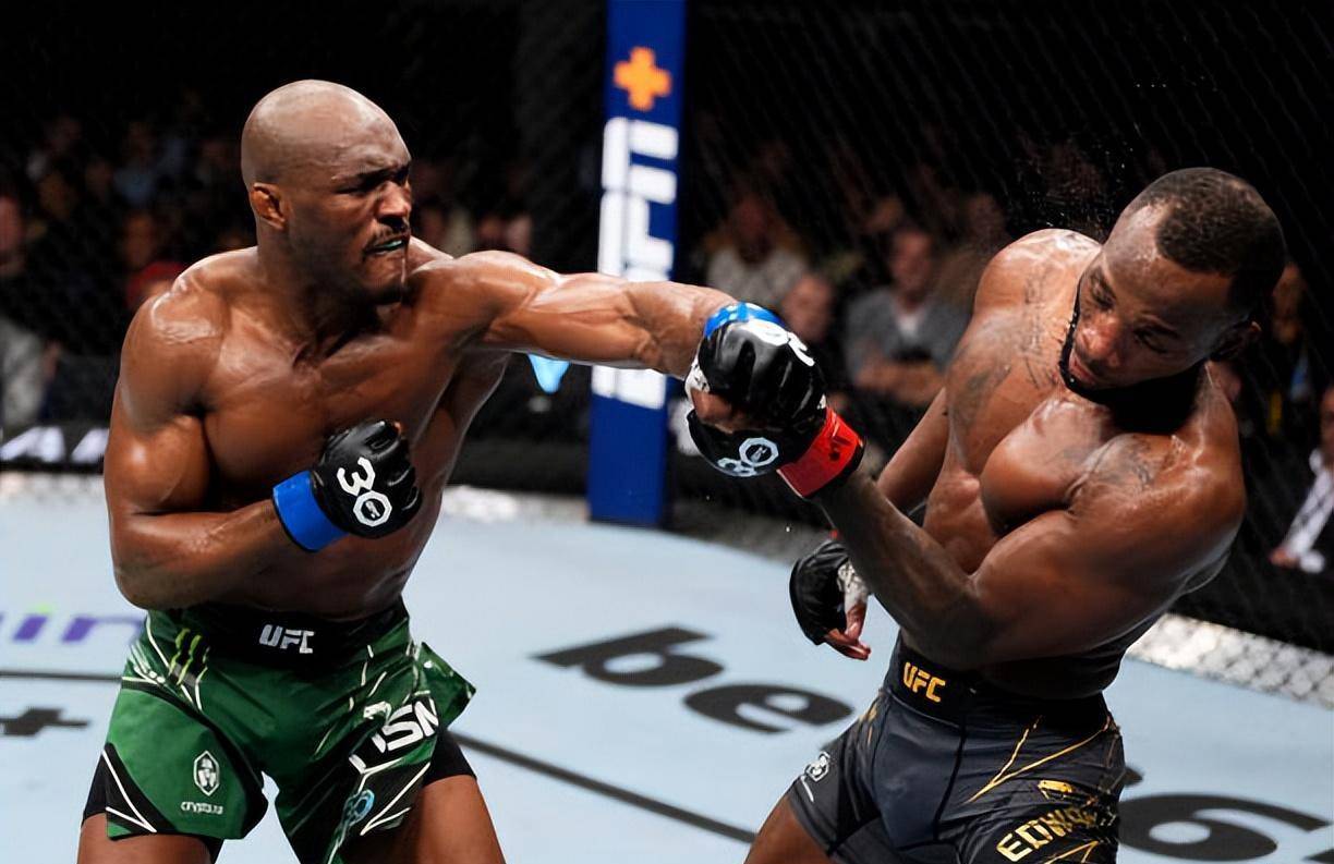 爱德华兹点胜乌斯曼成功卫冕ufc次中量级冠军金腰带_比赛_回合_双方