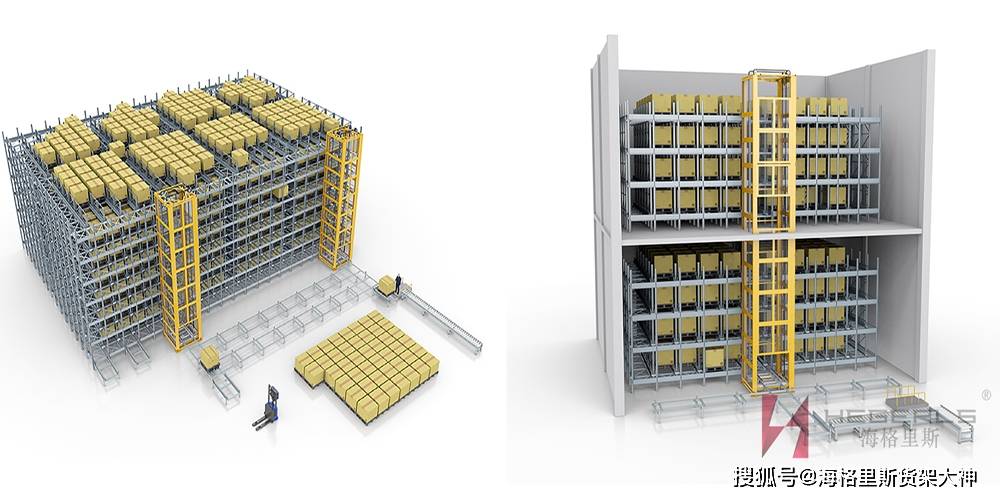 智能四向车立体库|拥有wmcwcserp管理系统的hegerls托盘四向穿梭车agv