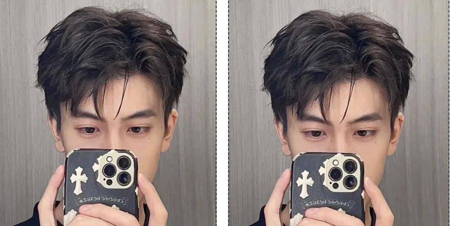 ①揉搓微分,衬托精致利落的五官part3:修长脸---遮住额头的刘海是关键