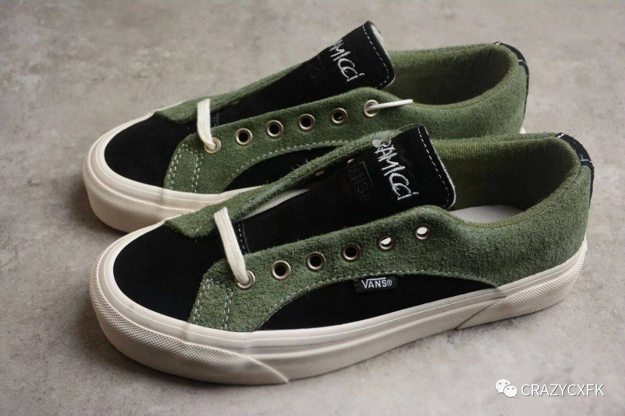 万斯Vans Lampin 86 DX x Gramicci 联名黑绿复古运动板鞋_搜狐网