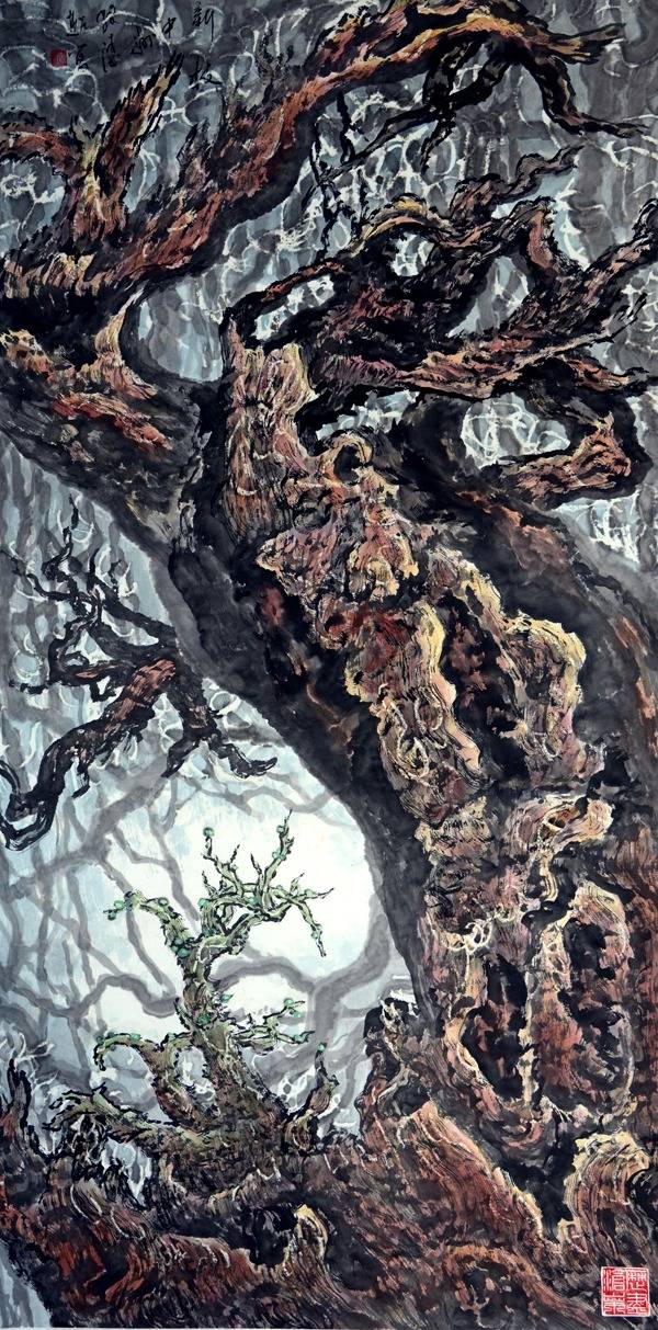 大红袍画家张凌超的胡杨梦_cm_艺术_中国