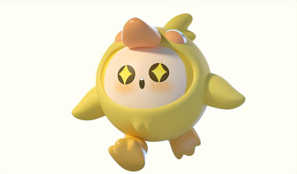 映入眼帘的便是呆呆鸟,整体是以柠檬黄