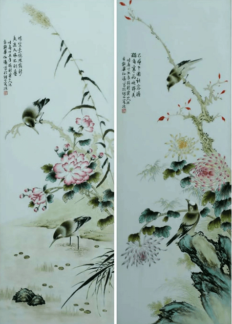 毕伯涛花鸟瓷板画价格值多少钱?_成交_估价_名称