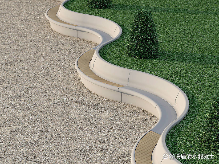户外创意树池坐凳清水混凝土能想到就能做到_景观_造型_变化