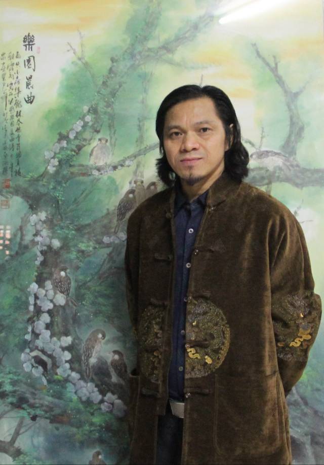 中国近现代美术通史——艺术名家李万_当代_牡丹_国际