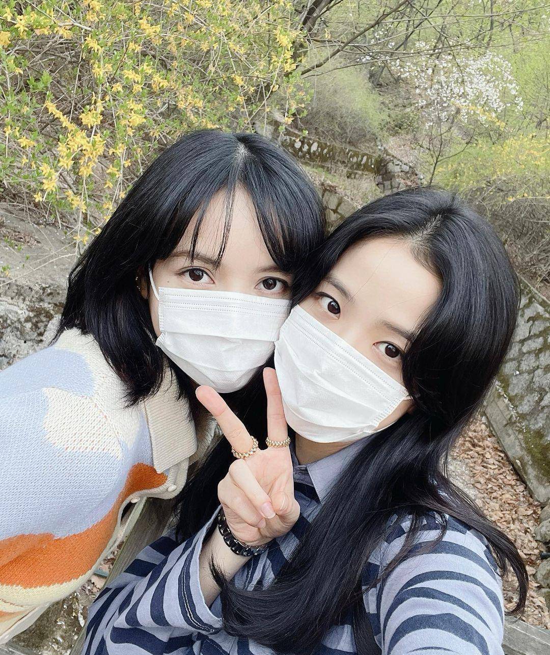 针织 牛仔阔腿裤,jennie,lisa,jisoo都在穿_粉色_色彩_樱花