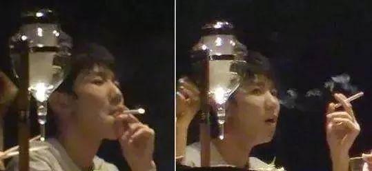 杨颖室内抽烟吞云吐雾姿势娴熟,屡次戒烟被打脸_黄晓明_网友_王源