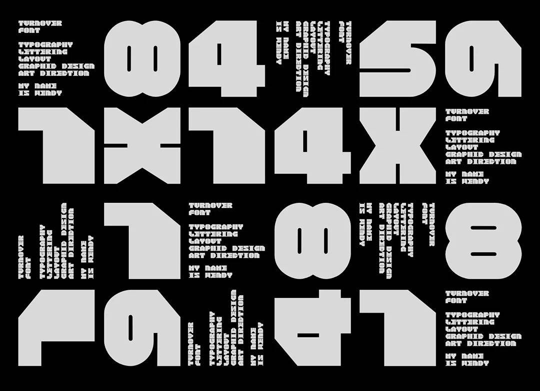 正方形英文字体