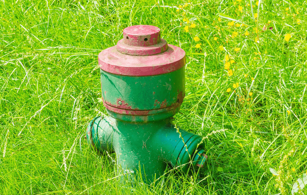 蓝色,绿色消防栓是带表消防栓,可供绿化,园艺等用水.