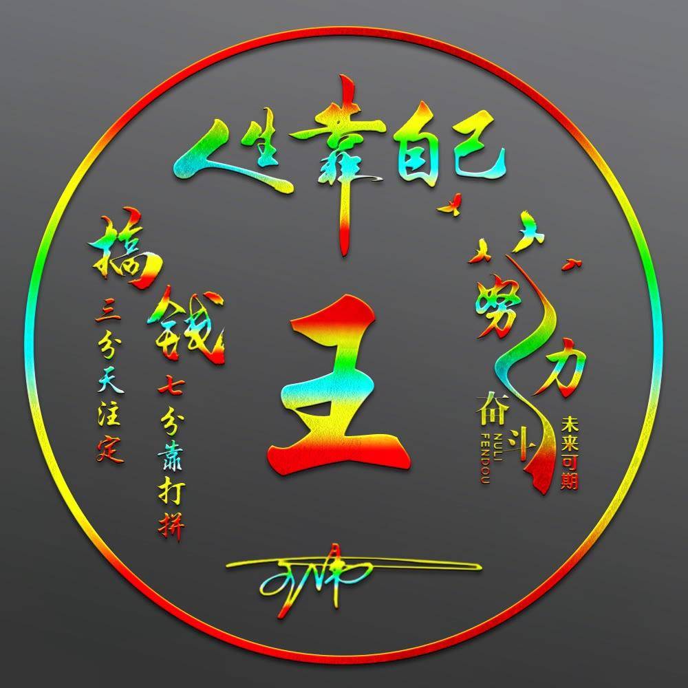 姓氏头像第360期,人生靠自己励志2023艺术签名头像,请查收_评论_公众