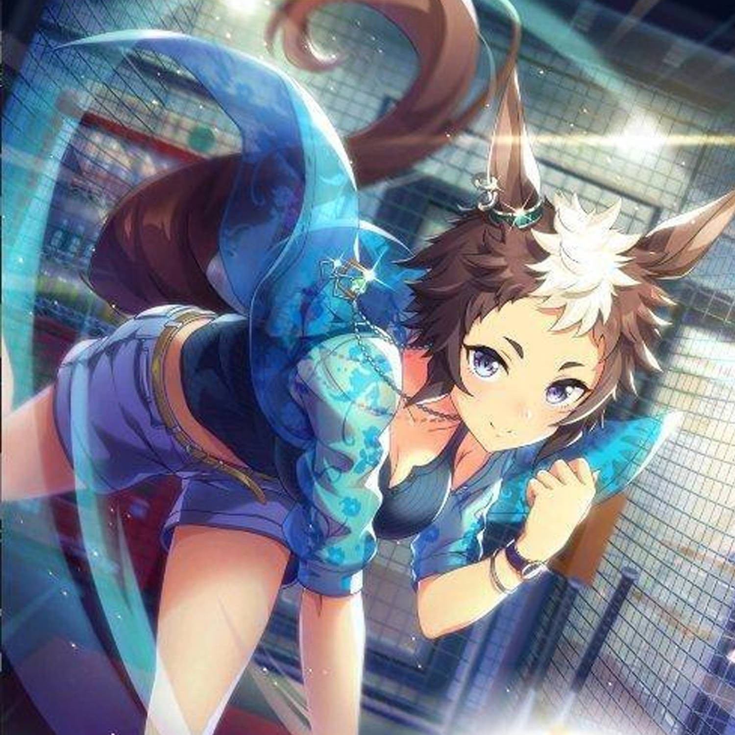 目白赖恩是以由cygames制作的手机游戏为主导的跨媒体企划《赛马娘