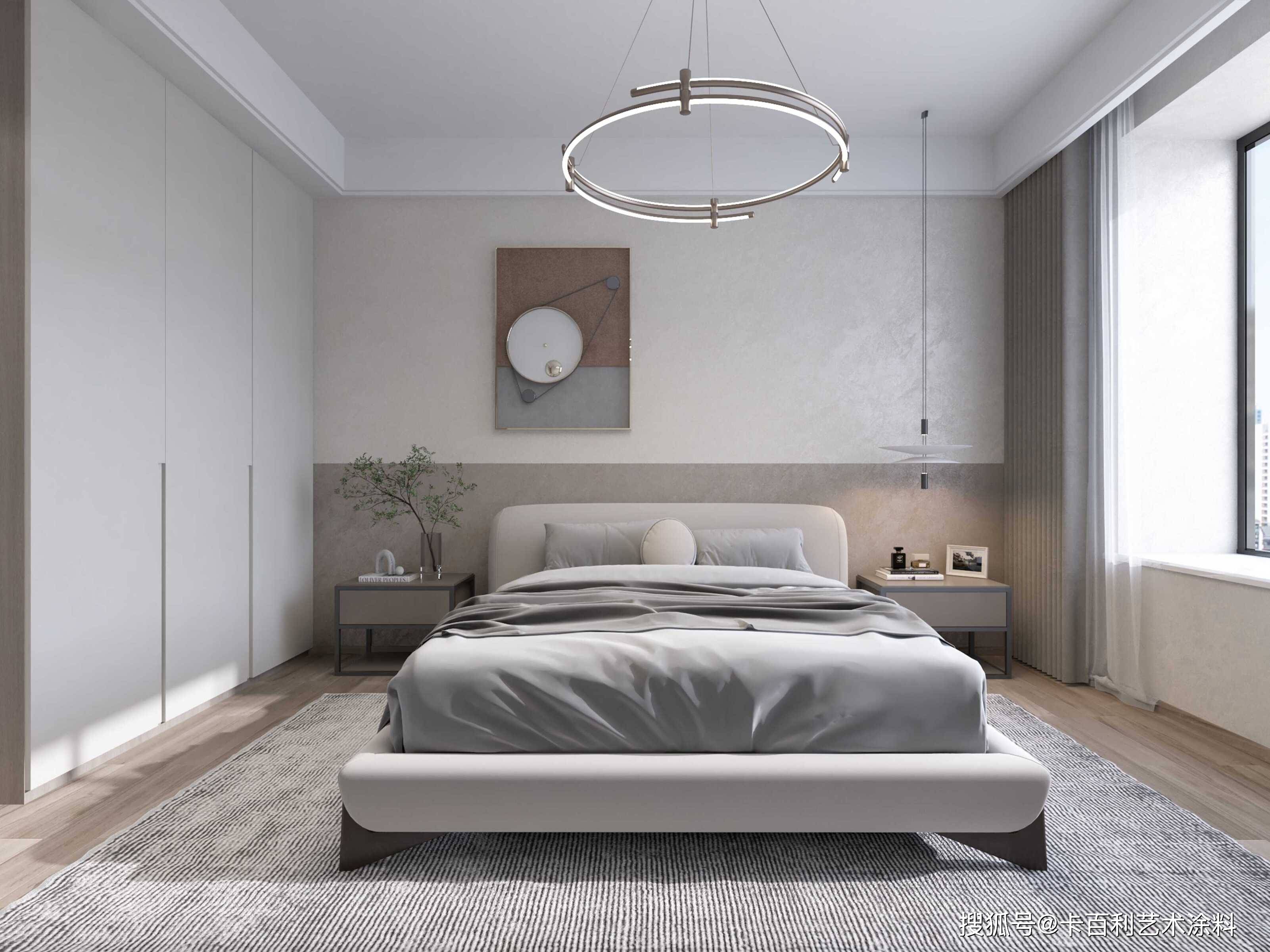 全屋通刷艺术涂料米兰丝绒,营造出空间中的个性与宁静!