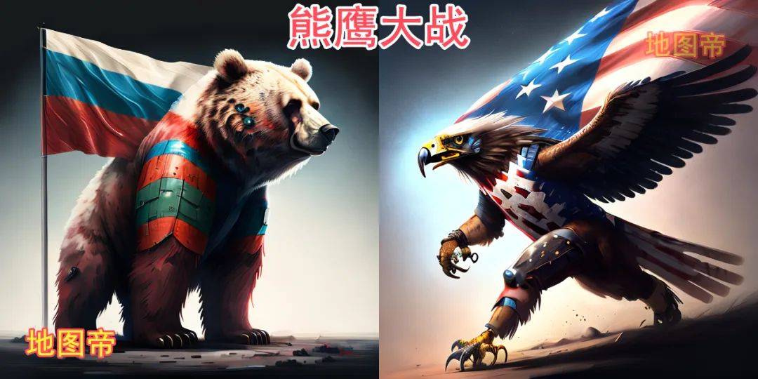 苏联熊和美国鹰图片