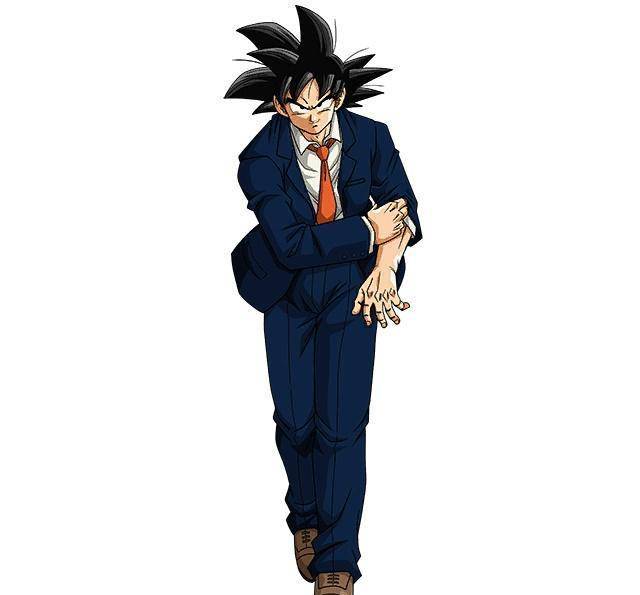 人物成为上班族穿上了西服,贝吉塔和比克看起来很帅气_克林_鞋子_悟空