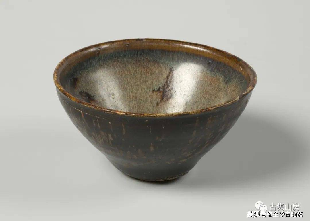 高級感茶碗。殘本。吉州窯。中国。宋時代。茶道美品。高級。古美術