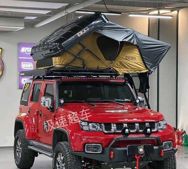 北汽bj40"旅居版"曝光,车顶折叠帐篷更实用,适合越野自驾游_搜狐汽车