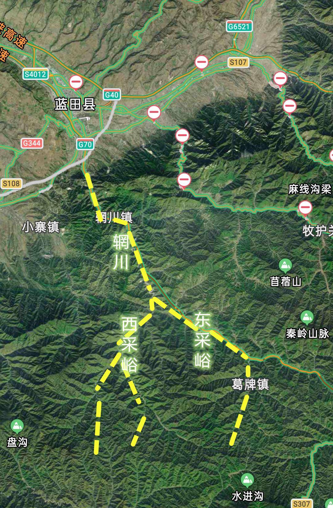 自驾走错路,发现终南山最大峪大到离谱!_西采峪_葛牌镇_王维