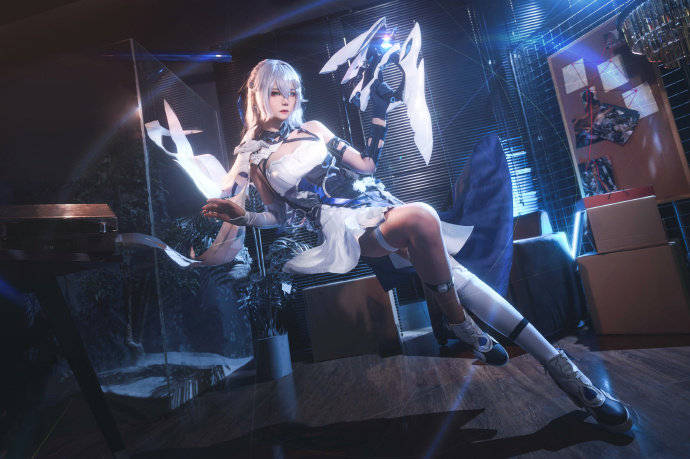 cos:崩坏3次生银翼布洛妮娅cosplay正片12p-hazelnut_榛子