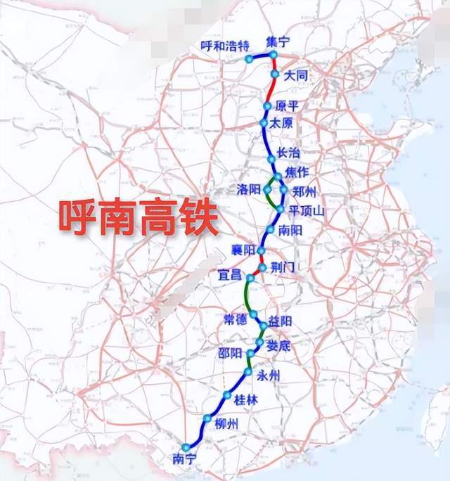 这条高铁叫做呼南高铁豫西通道,是河南规划建设的一条辅助通道