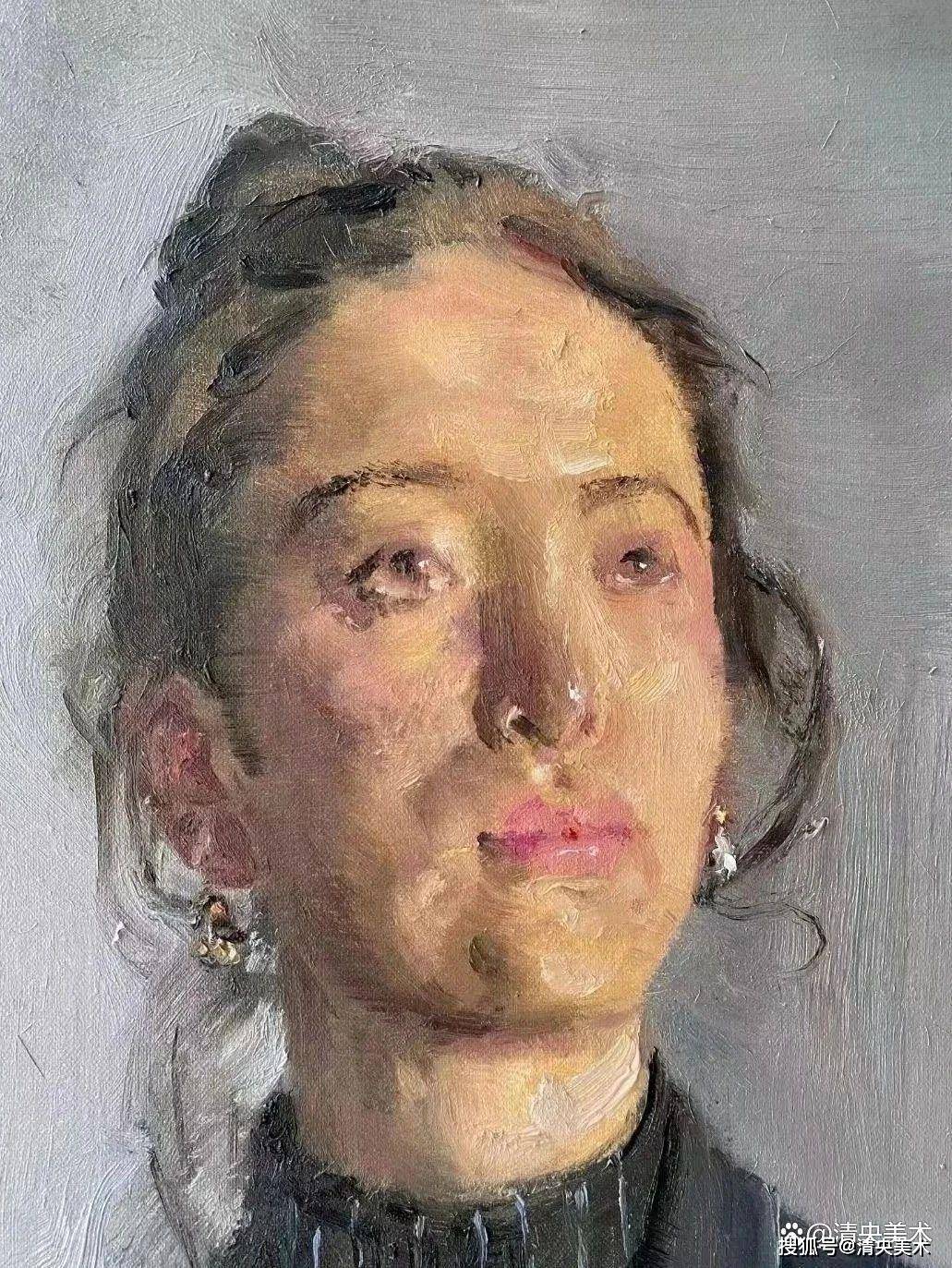 清央美术｜宁静致远，颜苏平油画肖像作品欣赏_搜狐网