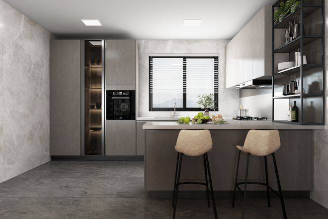 5平方米小厨房的逆袭!小户型也能装出150㎡效果_空间_设计_一体