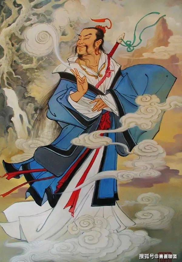 国画八仙过海_曹国舅_钟离_吕洞宾